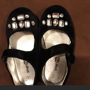 Toddler Girls Jeweled Dress Shoes